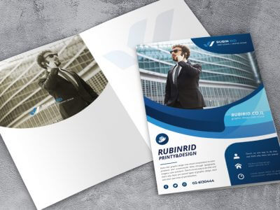 פולדר מעוצב שחור לבן