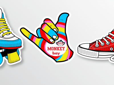 מדבקת פאנק חיתוך צורני