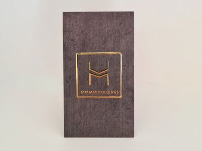 כרטיס ביקור - פויל זהב מובלט 17