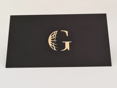 כרטיס ביקור - פויל זהב מובלט 2