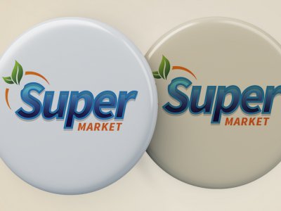 מדבקה בולטת SuperMarket
