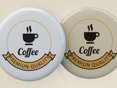 מדבקה בולטת Coffee
