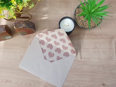 מעטפה צבעונית 90-30-hearts