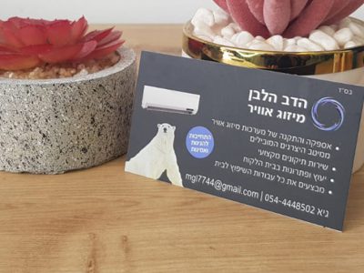 כרטיס ביקור מיזוג