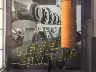 מדבקת קיר לחדר כושר 4