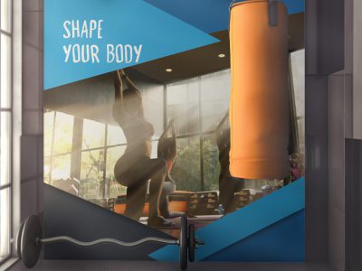 מדבקת קיר לחדר כושר 6