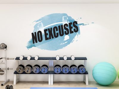 מדבקת קיר לחדר כושר 9