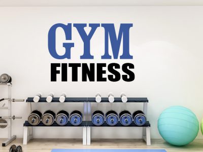 מדבקת קיר לחדר כושר 13