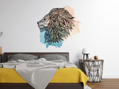 מדבקת קיר אריה