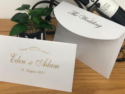 הזמנות לחתונה יוקרתית עם מעטפה