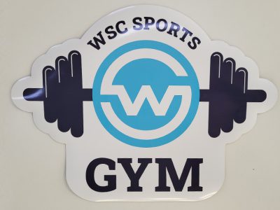 מדבקה בולטת עם מגנט חדר כושר