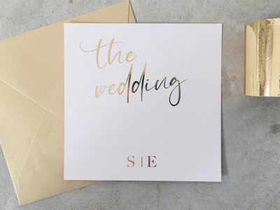 הזמנה לחתונה פויל זהב סיוון