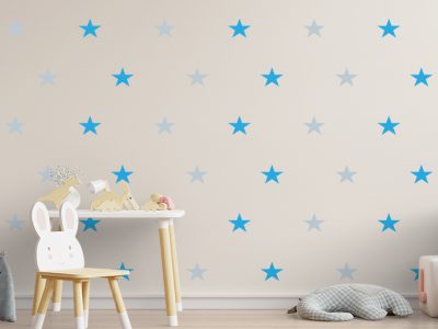 חדר תינוקות קיר טפט כוכבים