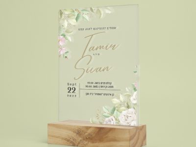 הדפסה על פרספקס עלים ירוקים