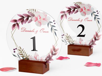 מספרי שולחן צורני דגם דניאלה