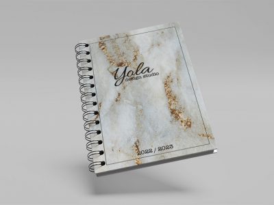 מחברת ממותגת 25 עם שיש