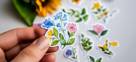 מדבקה בחיתוך צורני 1