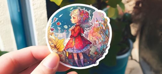 מדבקה בחיתוך צורני 5