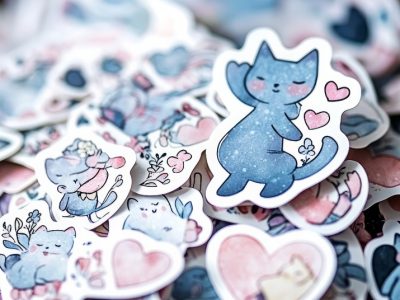 מדבקה בחיתוך צורני 6