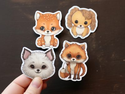 מדבקה בחיתוך צורני 7