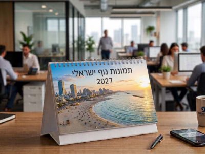 לוח שנה שולחני בסיס קשיח 8