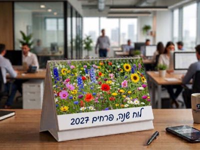 לוח שנה שולחני בסיס קשיח 9