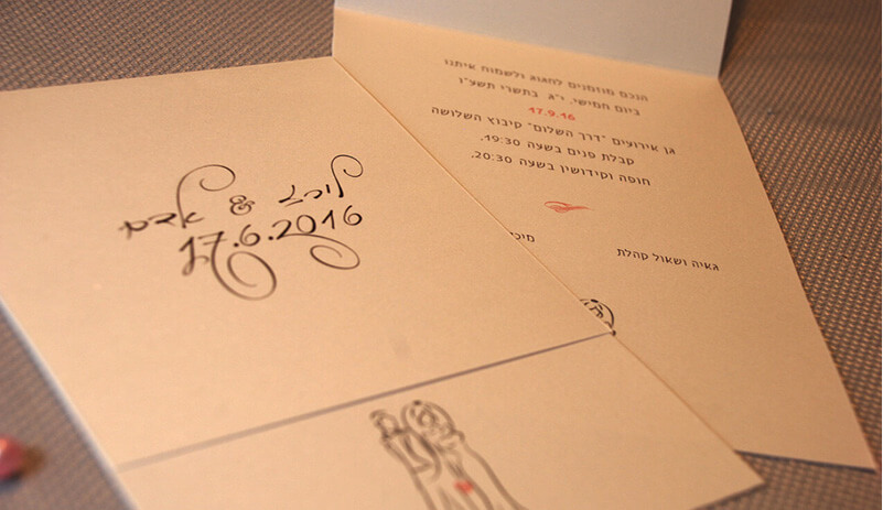 הזמנה נפתחת 3 חלקים לאורך